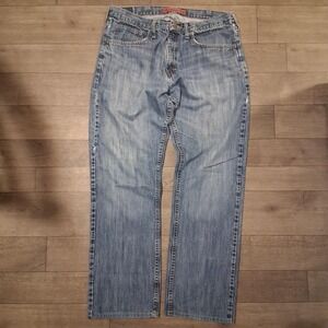 Mens vintage slim blue jeans 100% cotton streetwear grunge workwear biker